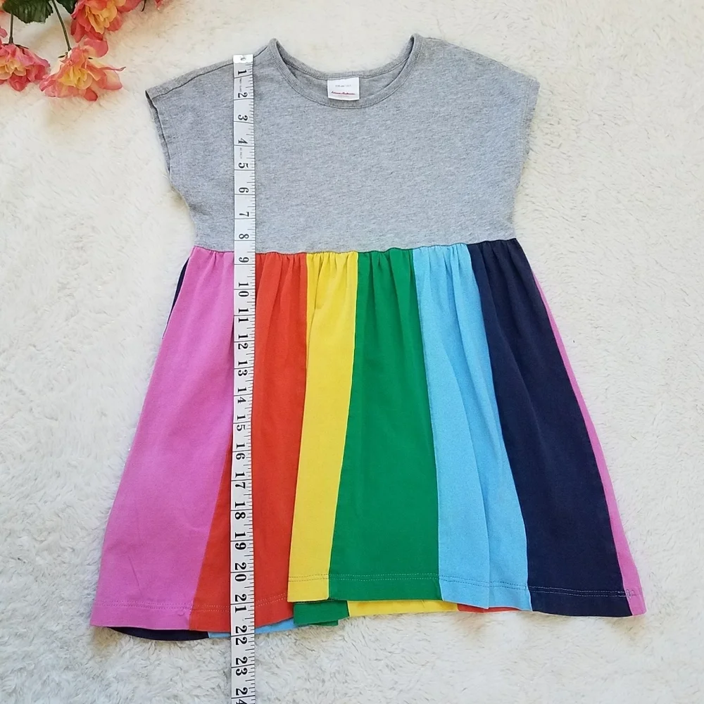 Hanna Andersson Girl's Rainbow Swing Dress